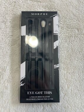 Morphe Eye Got This 4-Piece Eye Brush Set - Black & White - NWT